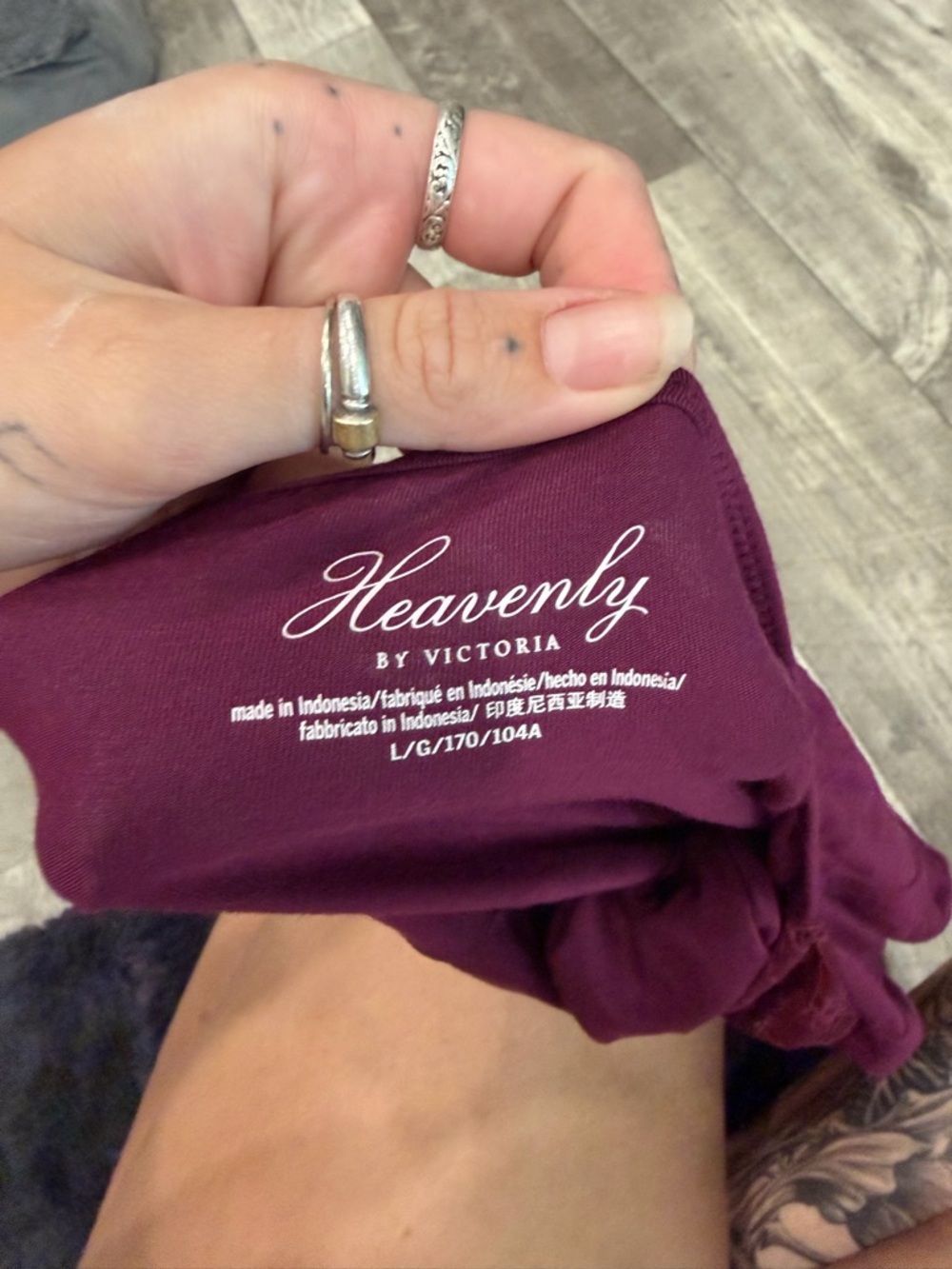 Victoria’s Secret heavenly Lace-Trim Slip Dress in Deep Berry - Picture 3 of 3